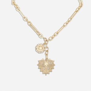 Victoria Emerson Gold Sunburst Heart Necklace